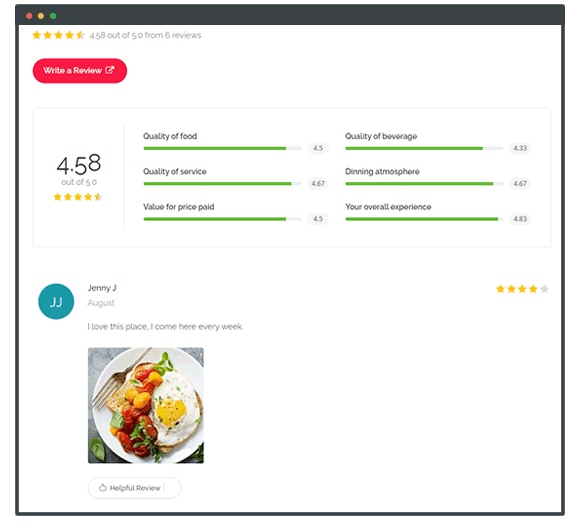 My Review Page